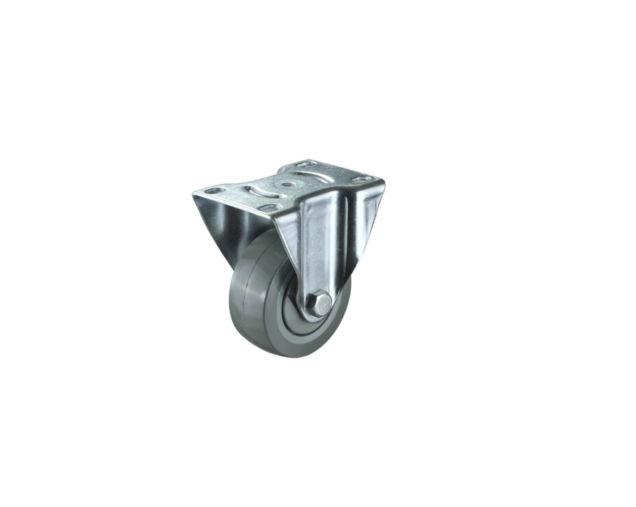 High Quality 125mm Rigid Castor Thermoplastic Rubber Wheel