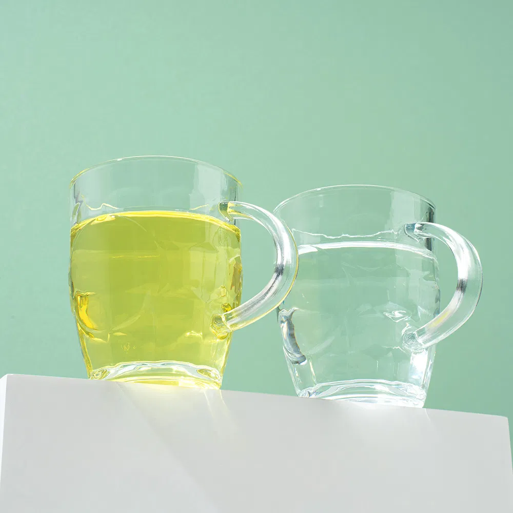 Personalized Custom Logo Glass Beer Glasses Mug with Handle