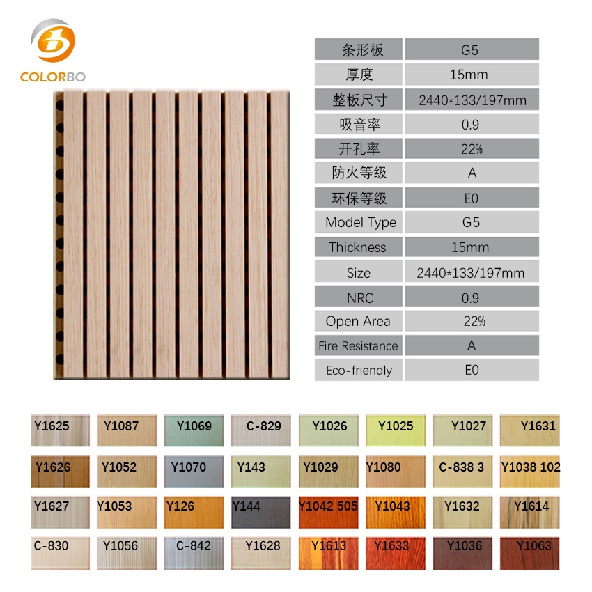 Good Quality Display Cheap Groove Wooden Timber Acoustic Panel