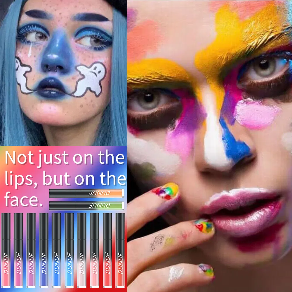 Dunuf 32-Color Multi-Use Matte Long-Lasting Lip Gloss