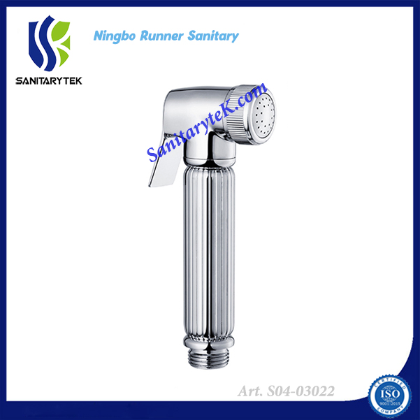 Brass Square Body Chrome Bathroom Toilet Shattaf Bidet Spray (S04-06501)
