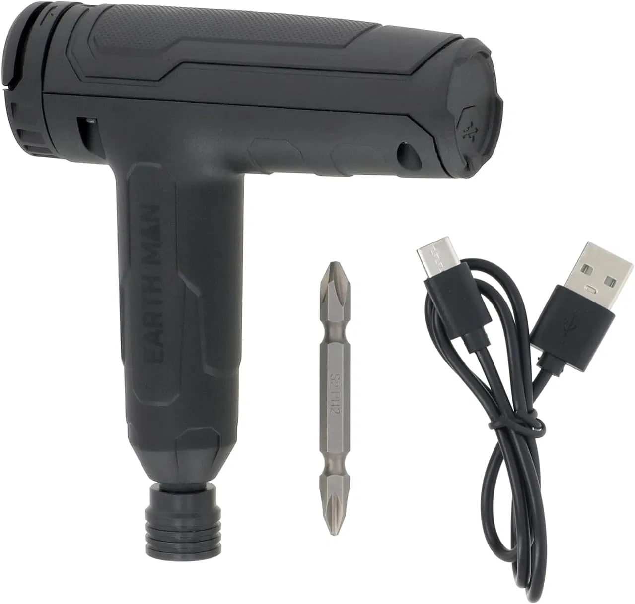 3.7V Cordless Electric Screwdriver Rechargeable Portable Mini Rotary Household Tool Automatic Manual All in One with USB Cable