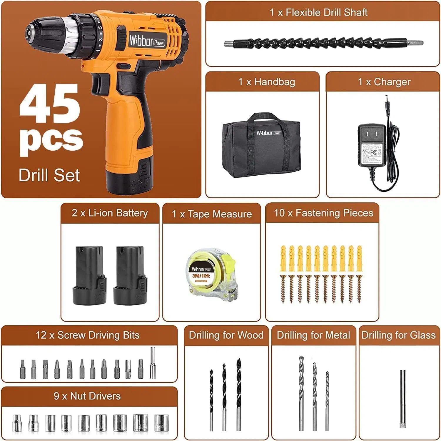 Multi Functional Punching Household Electric Screwdriver Lithium Drill