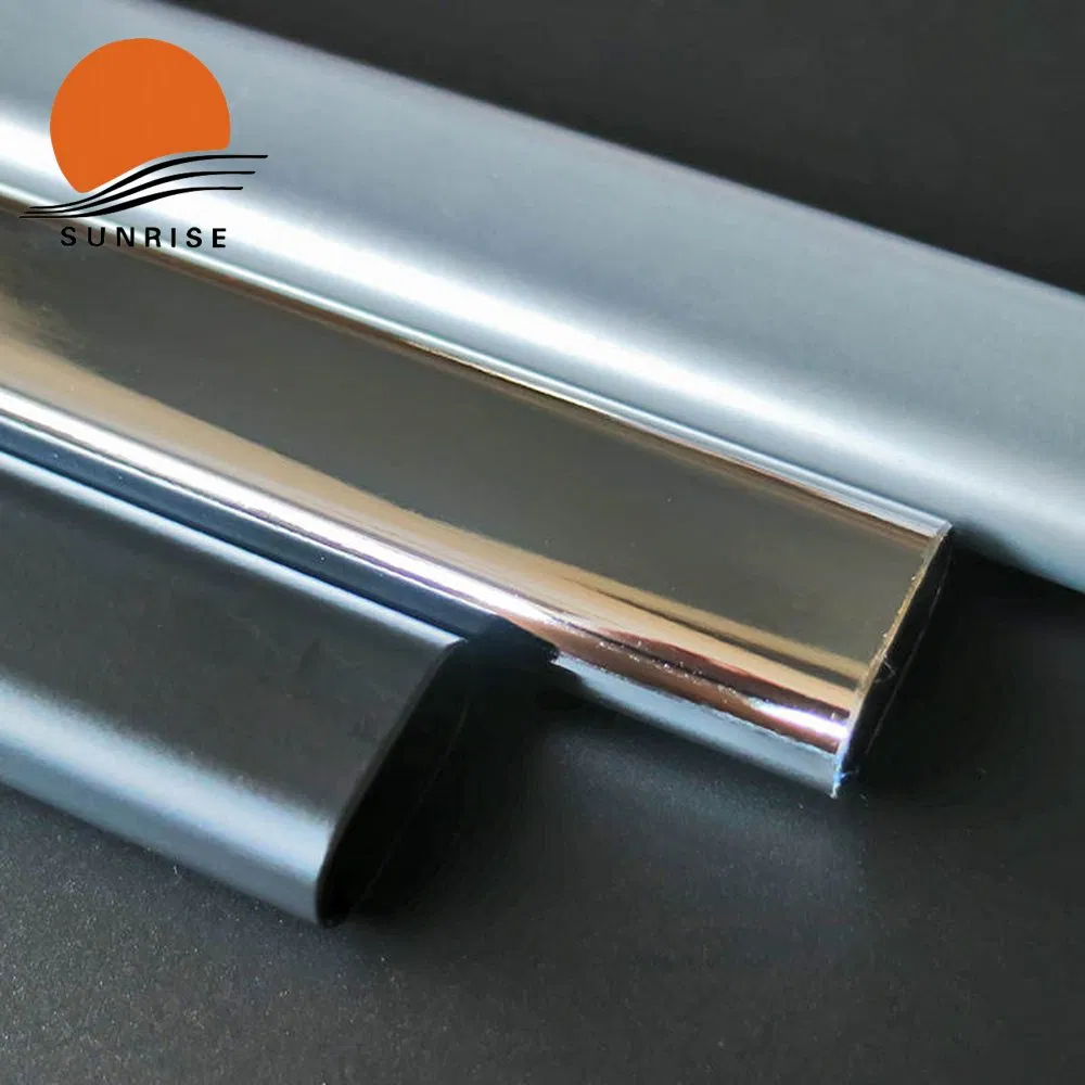 30*15mm Durable Stainless Steel Oval Mild Wardrobe Tube and Closet Rail for Fiuniture