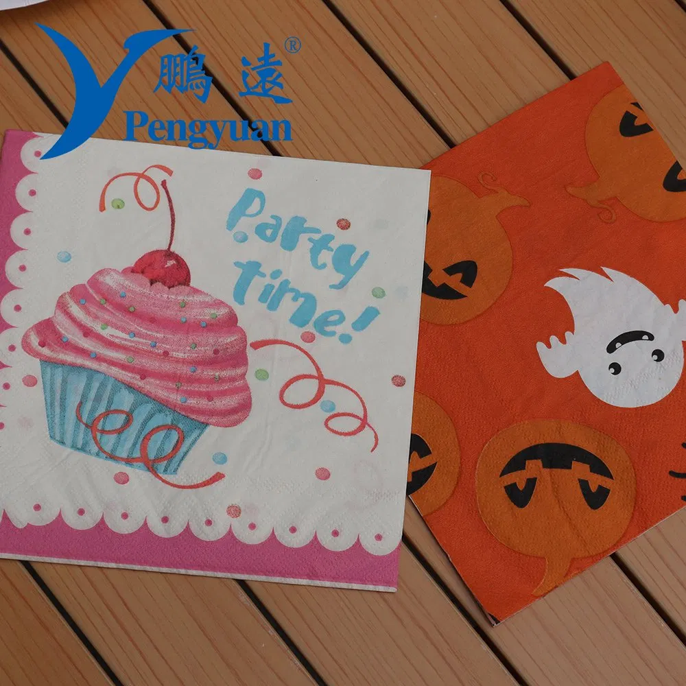 Customized Birthday Party Color Printed Paper Napkin