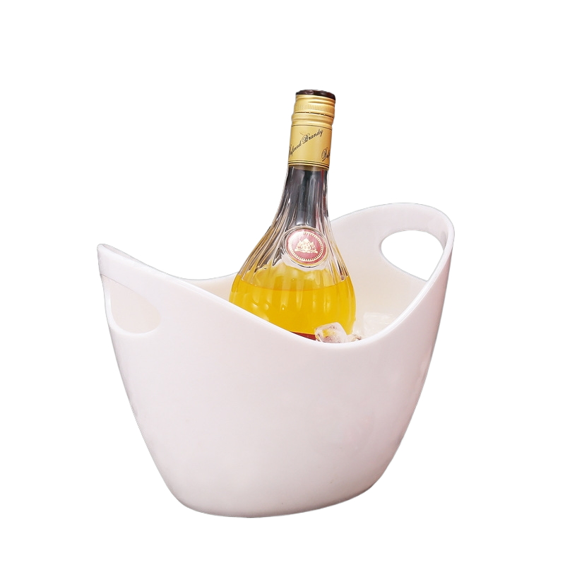 Ice Bucket Beverage Tub Champagne Wine Bucket Plastic Acrylic Tub for Parties