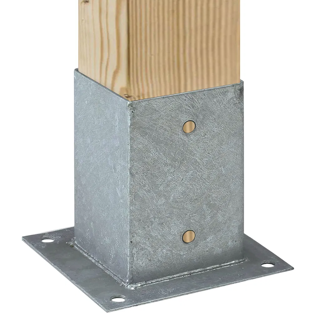 Грунтовый анкер квадратный с оттяжкой, оцинкованный