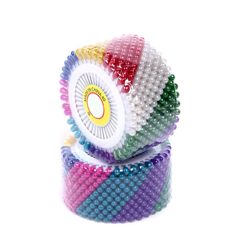 Colorful 3.8mm 4mm Size Round Pearl Head Pin