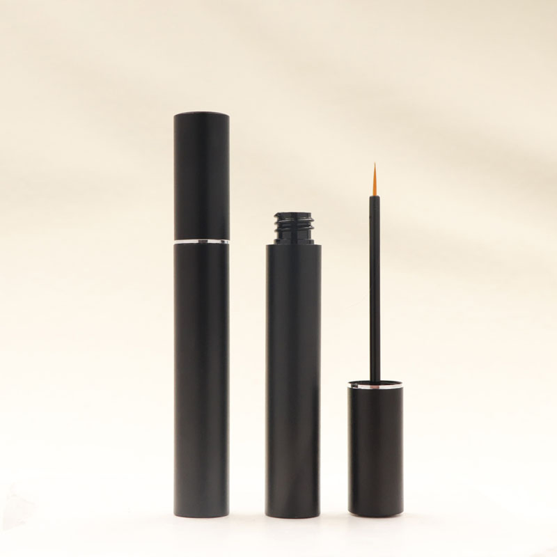 OEM 5ml Round Gold Circle Aluminum Model Eyelash Growth Liquid