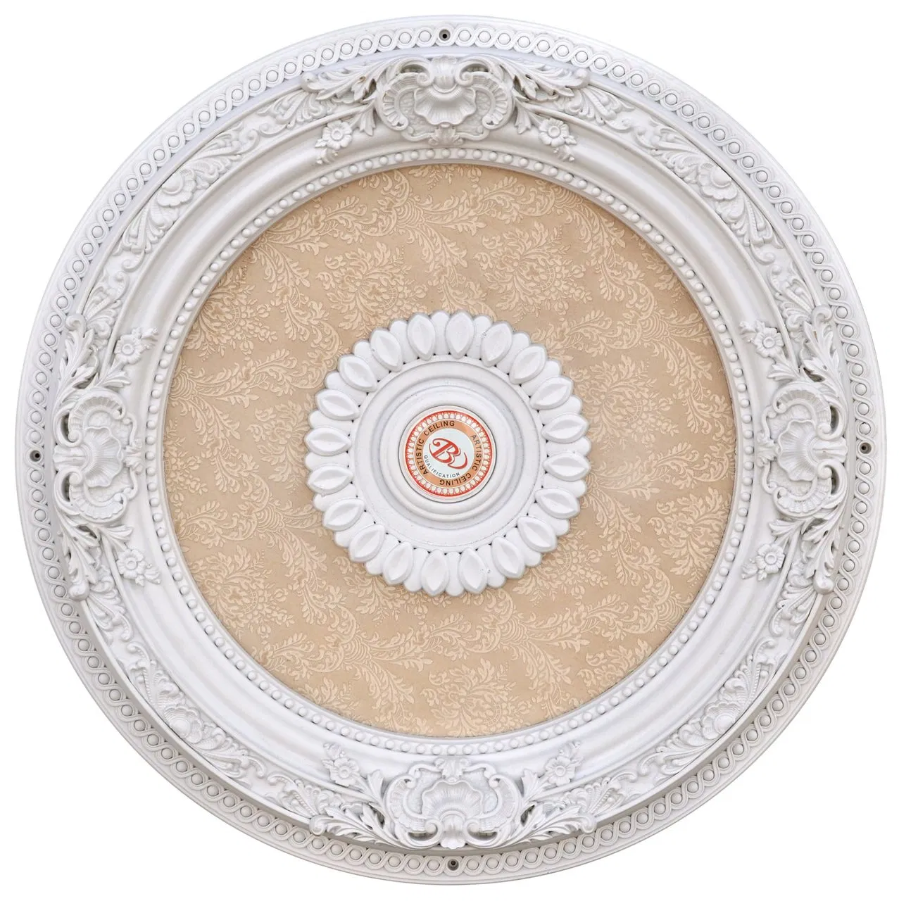 Artistic Ceiling and Lamp, 62 Cm Round Ceiling Medallion