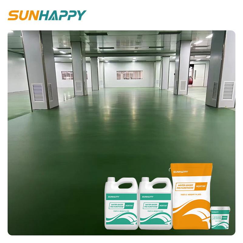 Green PU Mortar Low-Voc Eco-Conscious Flooring for Food Electronic Workshop Water-Based Polyurethane Mortar