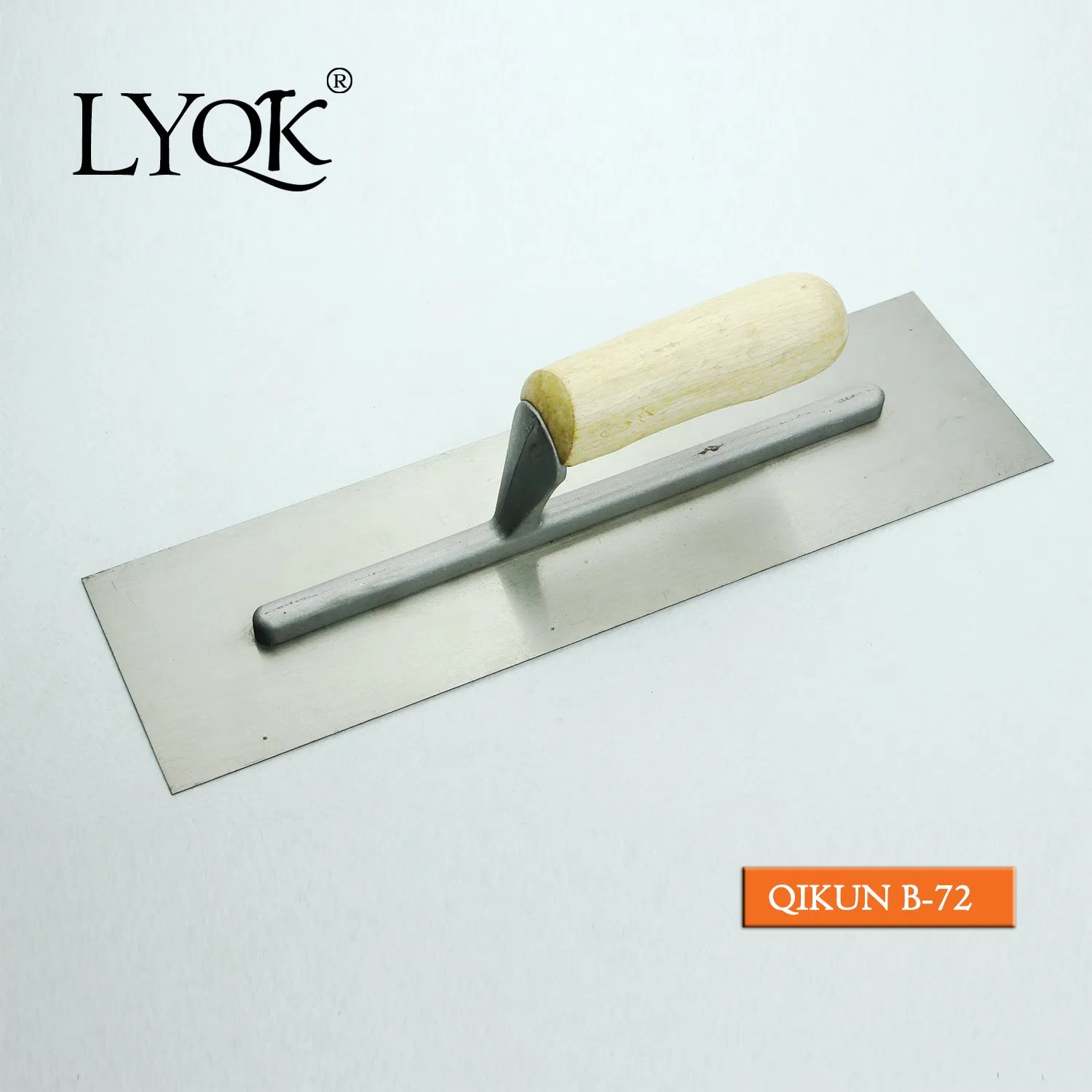 B-78 Construction Decoration Paint Hand Tools Wooden Handle Normal Polished Plastering Trowel