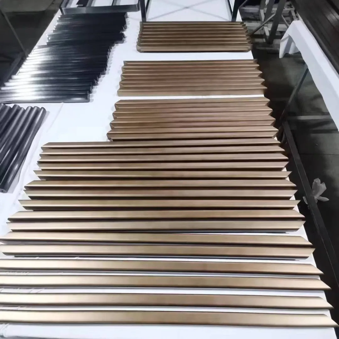 Decoration Material Stainless Steel Pipe in PVD Bronze Color