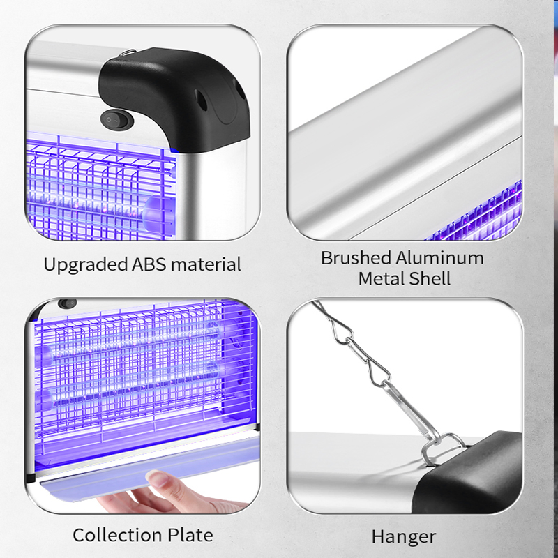 Indoor High Quality LED UV Fly Insect Mosquito Trap Killer Lamp with Electric Repellent Silent Design