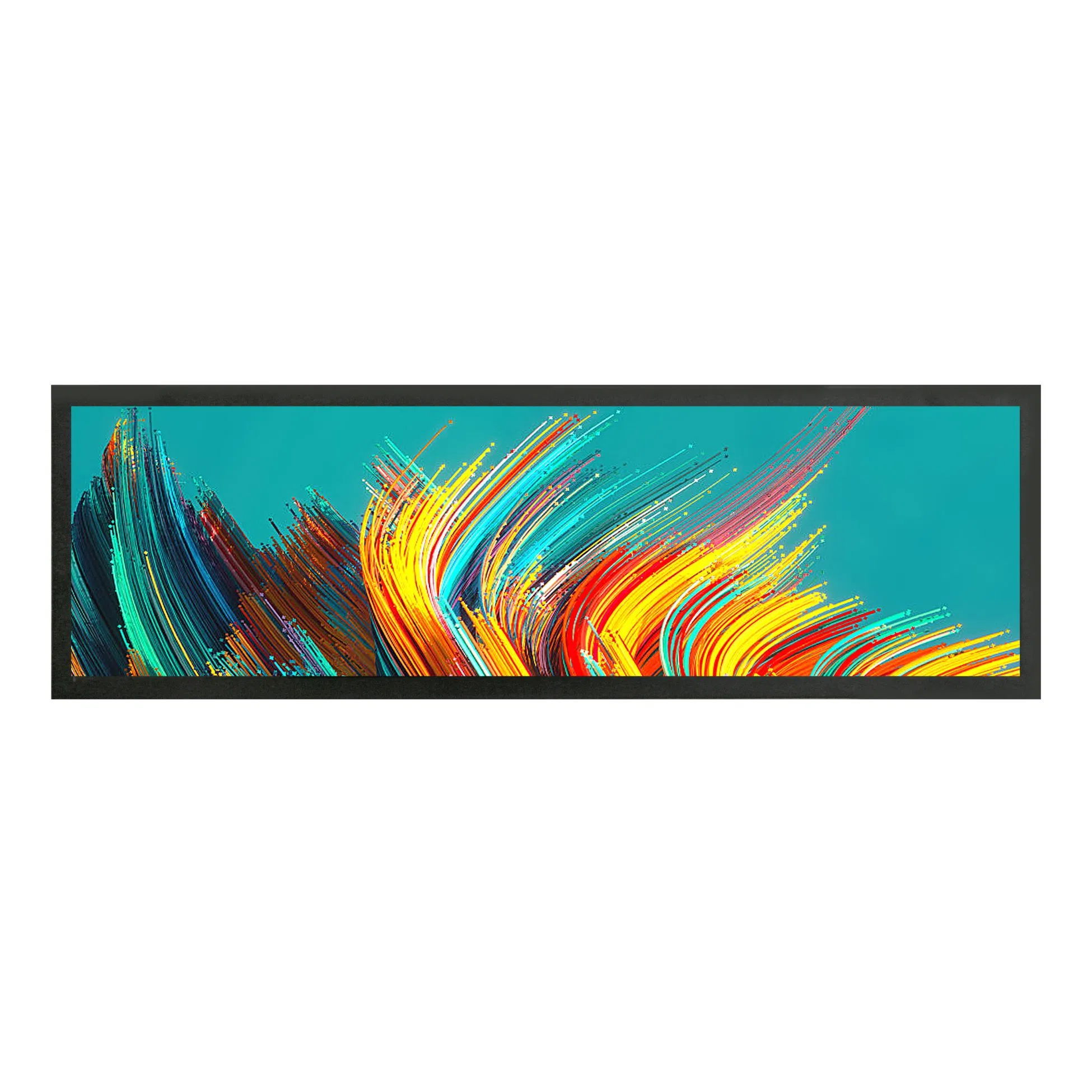 24.5 Inch Custom Ultra-Wide Stretched Bar LCD Monitor LCD Display Digital Signage Bar Type LCD Display for Train Bus Taxi