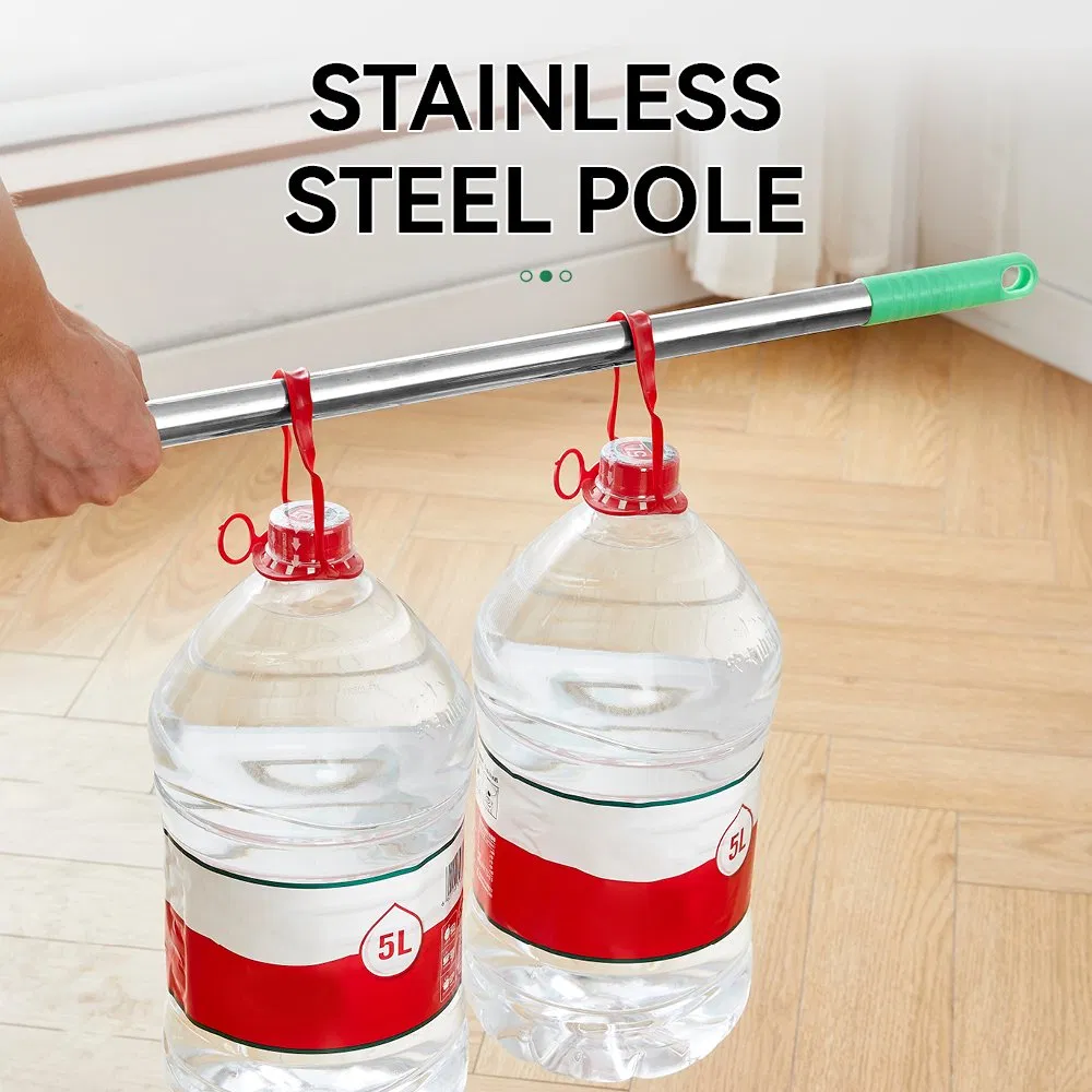 Stainless Steel Handle Rotating Microfiber Mop for Effortless Cleaning