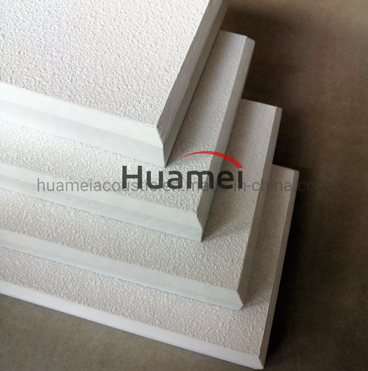 Fibergalss Soundproof Panel Bevel Edge Ceiling Tiles