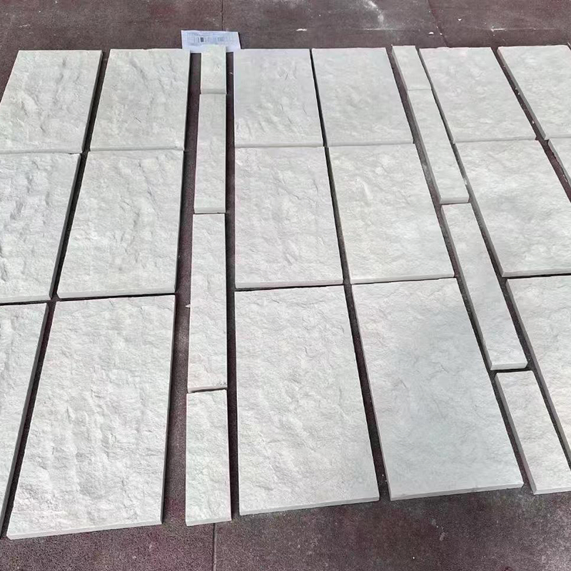 Crema Bello Limestone Natural White Limestone Split Facade Exterior Wall Cladding Tiles