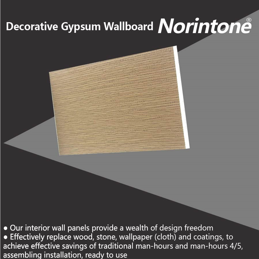 Decorative Plasterboard Fabric Face Gypsum Panels Surface Finished Plaster Wall Board