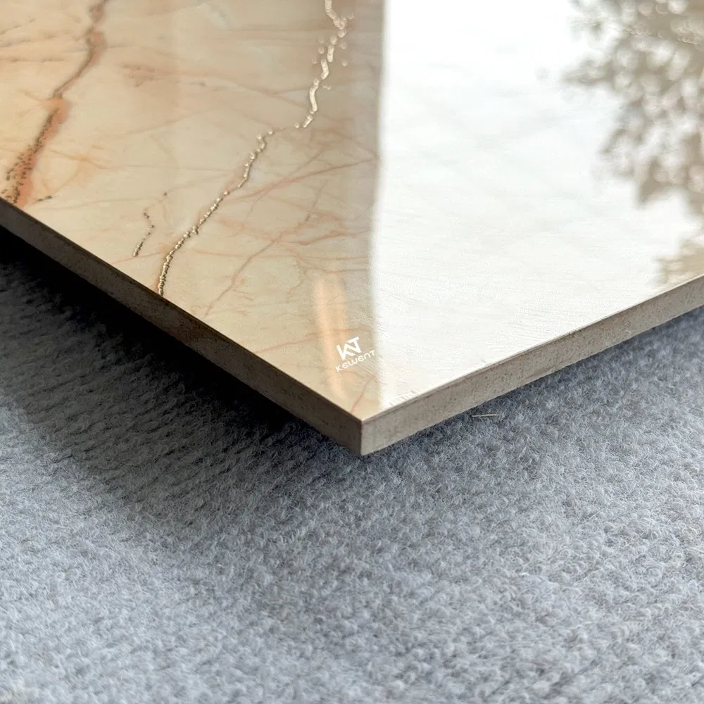 Foshan Quality Modern High End Large 60*120 24 X 48 Gold Marble Vein Polished Glazed Glossy Porcelain Tiles for Living Room