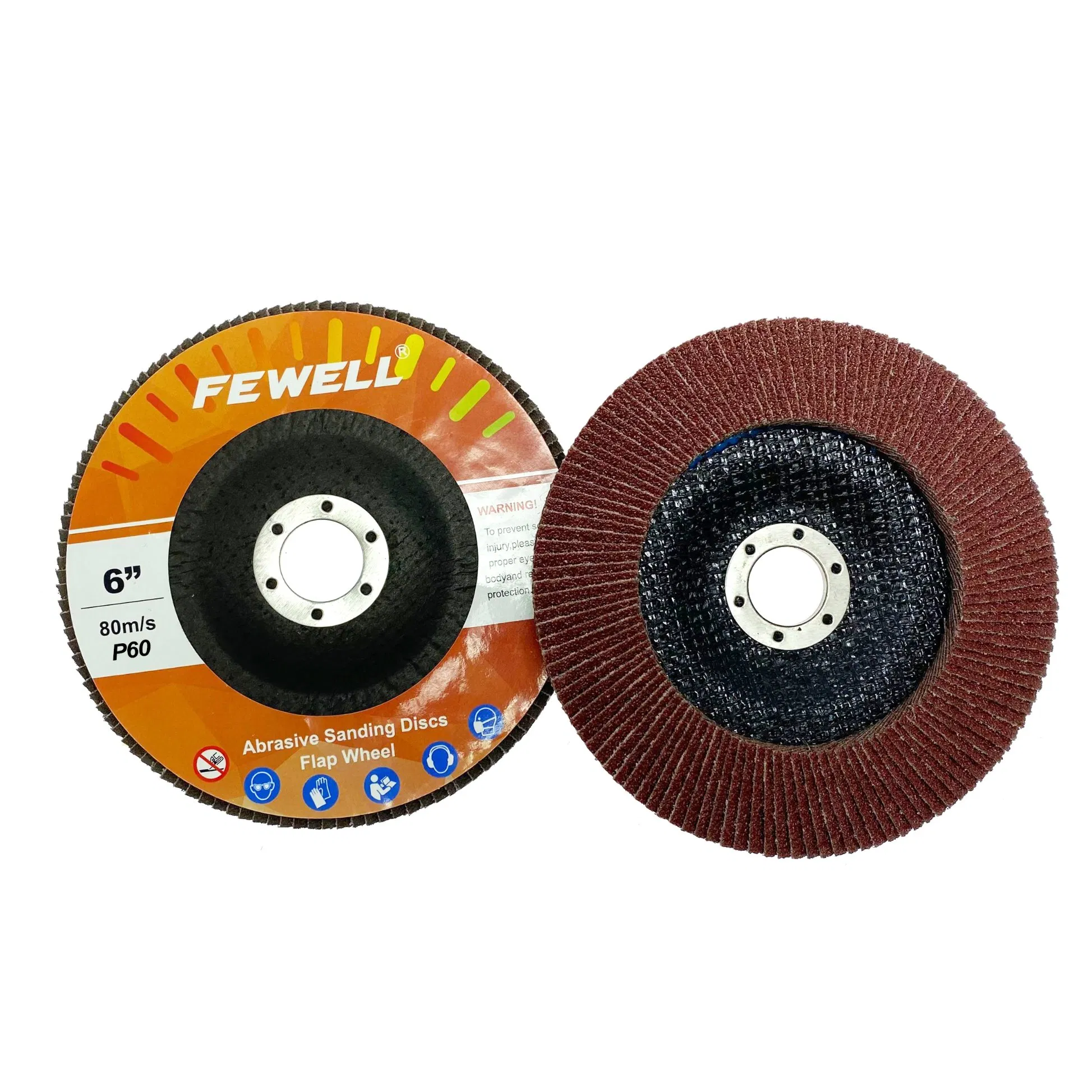 6" 150mm Grit 60 Silicone Carbide Abrasive Wheel Flexible Sanding Flap Disc for Grinding Metal Stainless Steel