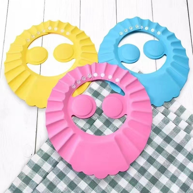 Wholesale Baby Bath Protect Eyes Waterproof Adjustable Baby Shower Hat