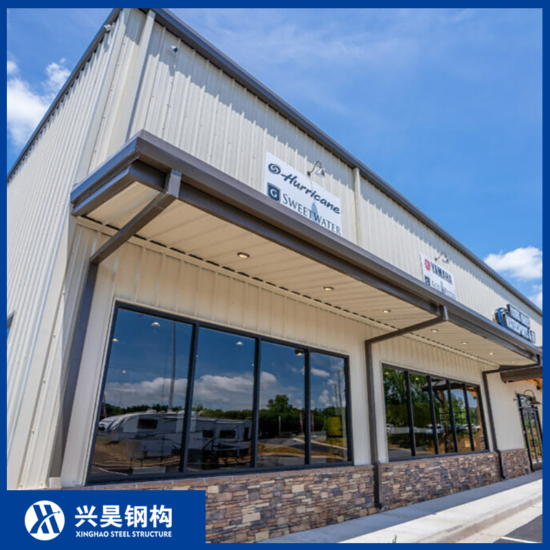 Hot Rolled H Beam Frame Load Optimized Prefab/Prefabricated Shop Steel Structure