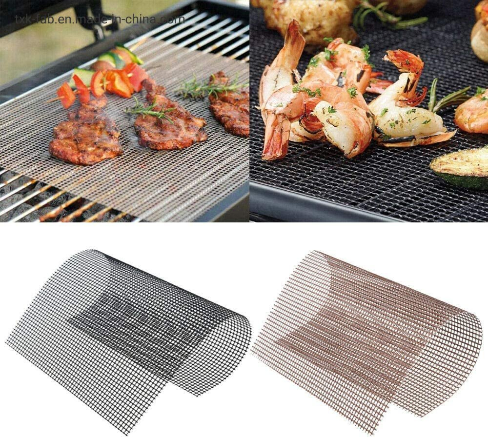 Non Stick High Temperature PTFE Fiberglass Fabric for BBQ Grill Baking Mesh Mat