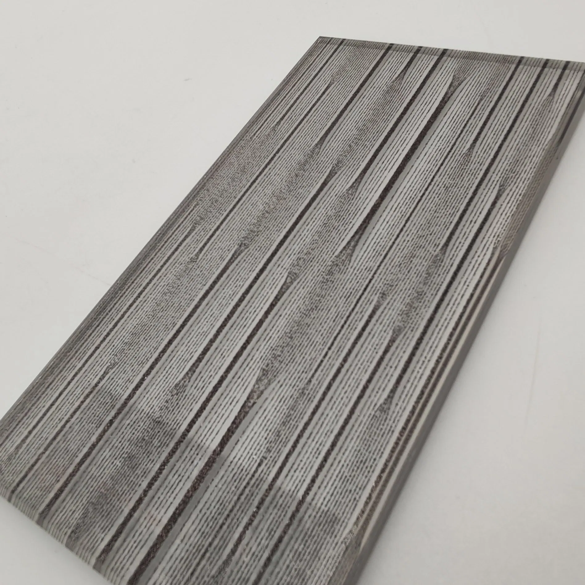Textured Fabric Glass Fluted Ripple Glass for Interior Door/Wall Cladding/Partition