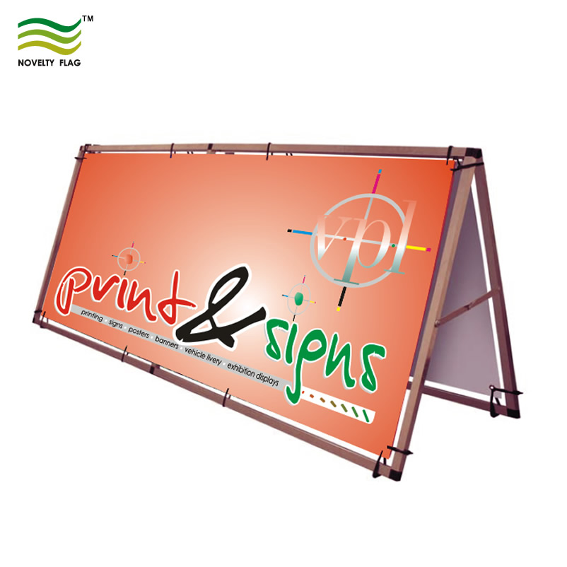 Advertising Outdoor Aluminum Frame Stand Double Side Frame Banners with Stand