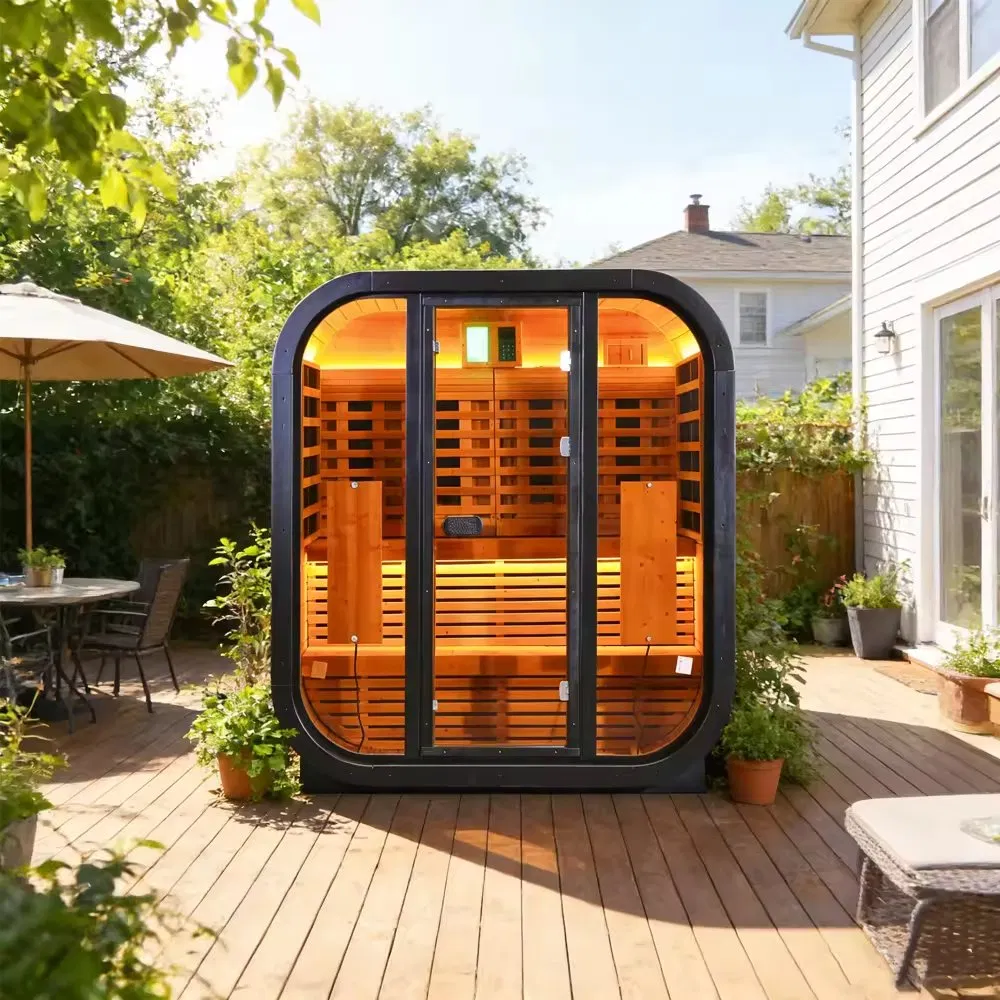 Инфракрасная сауна из канадского хемлока и красного кедра