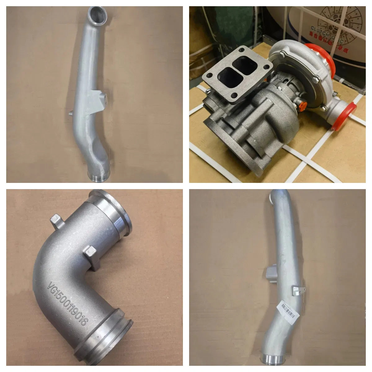 Алюминиевый патрубок турбокомпрессора VG1246110156A/B для HOWO A7