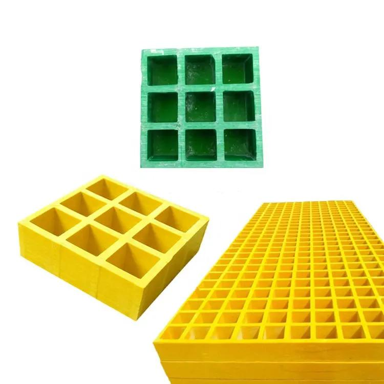 High Strength Anti Slip FRP Grating Fiberglass Mesh Grating Walkway Platform Application