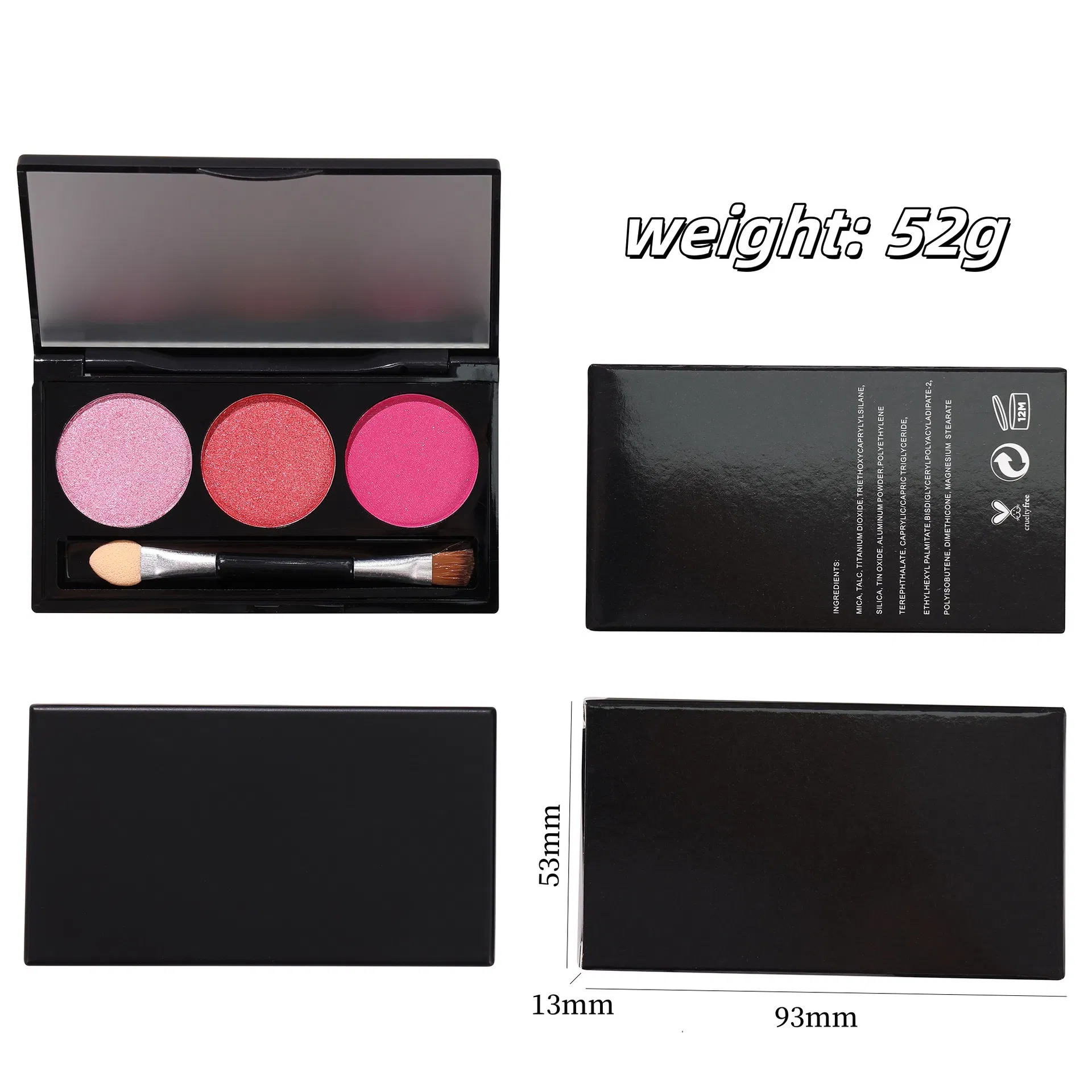 Face Makeup Eye Shadow Palette Long Lasting Waterproof Shimmer Nude Eyeshadow Palette