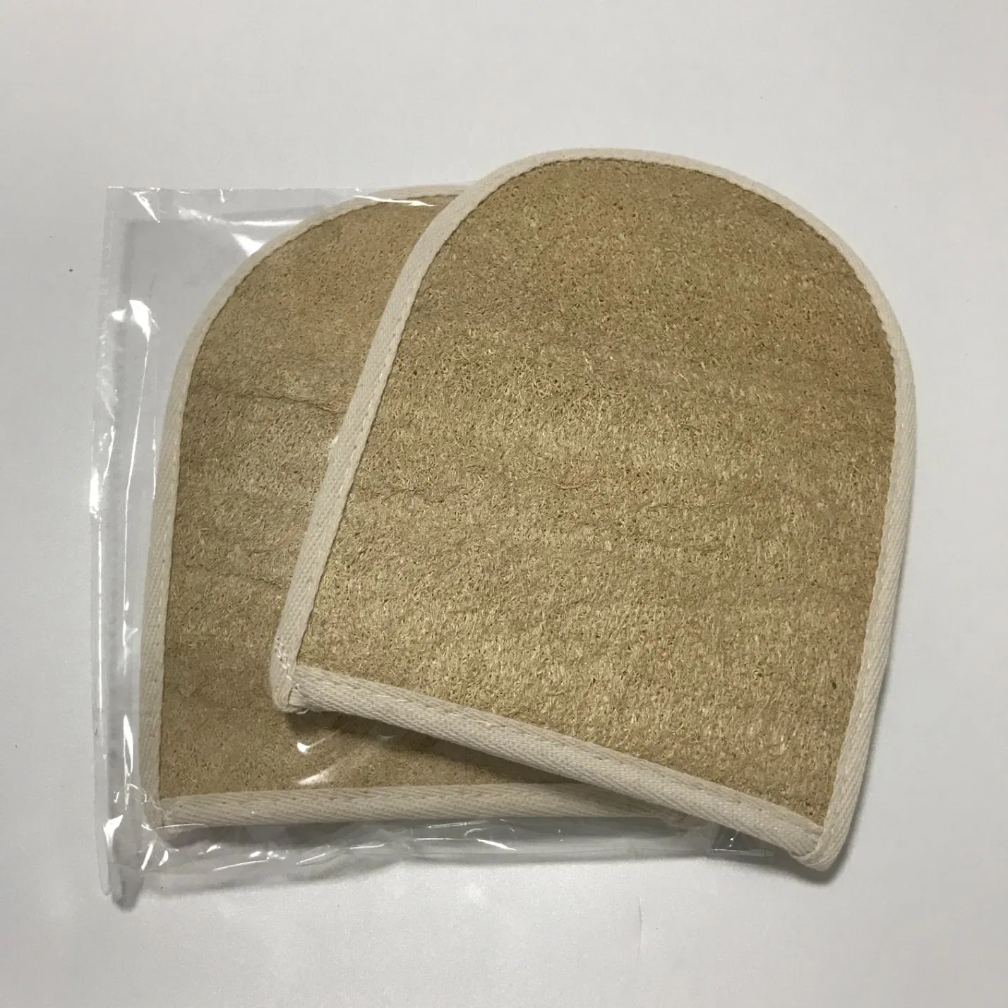 C011 Luffa Sponge Exfoliating Loofah Mitt Bath Body Scrub Natural Loofah Gloves
