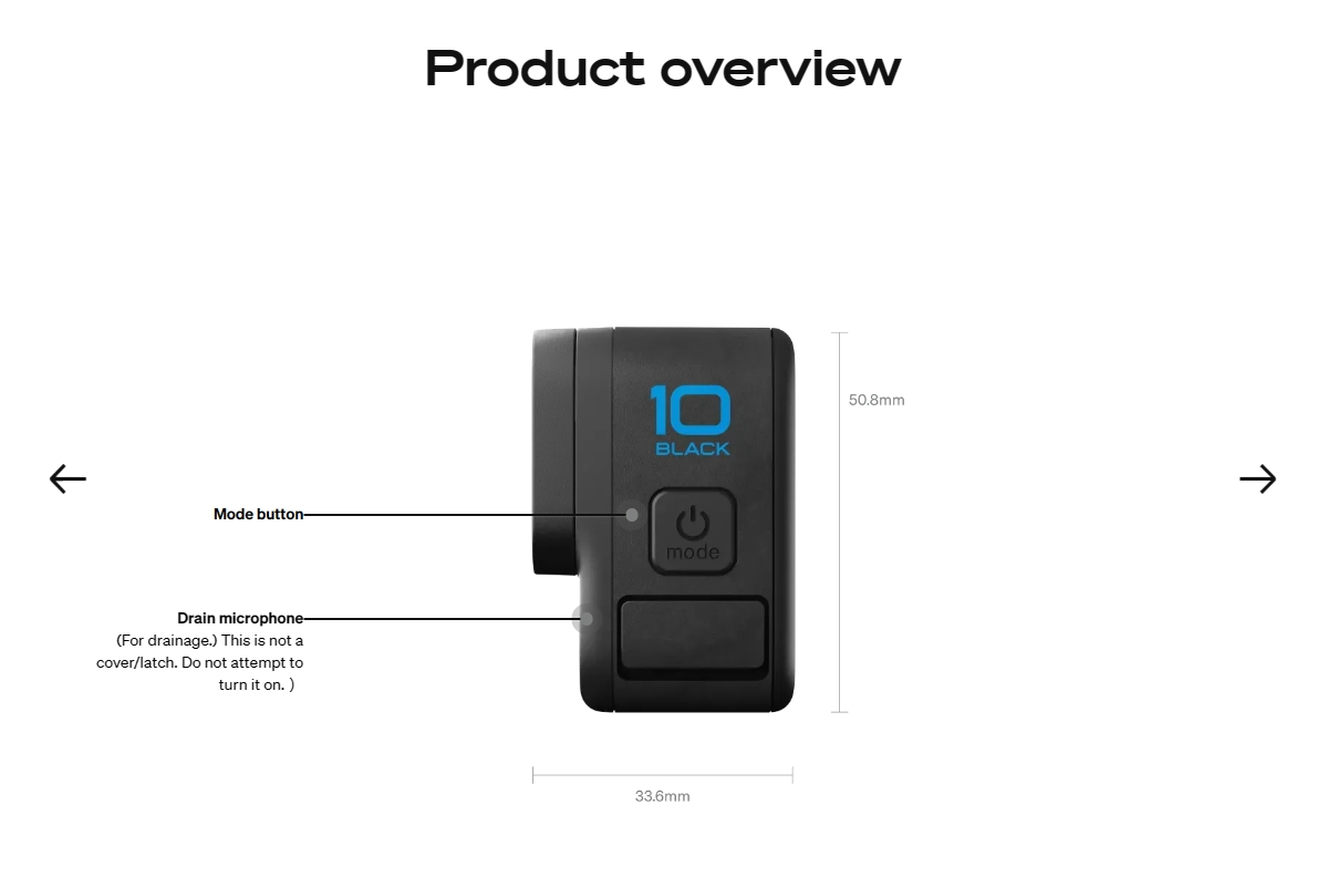 Gopro Hero 10 Black Action Camera Accessories Bundle Waterproof Sport Camera