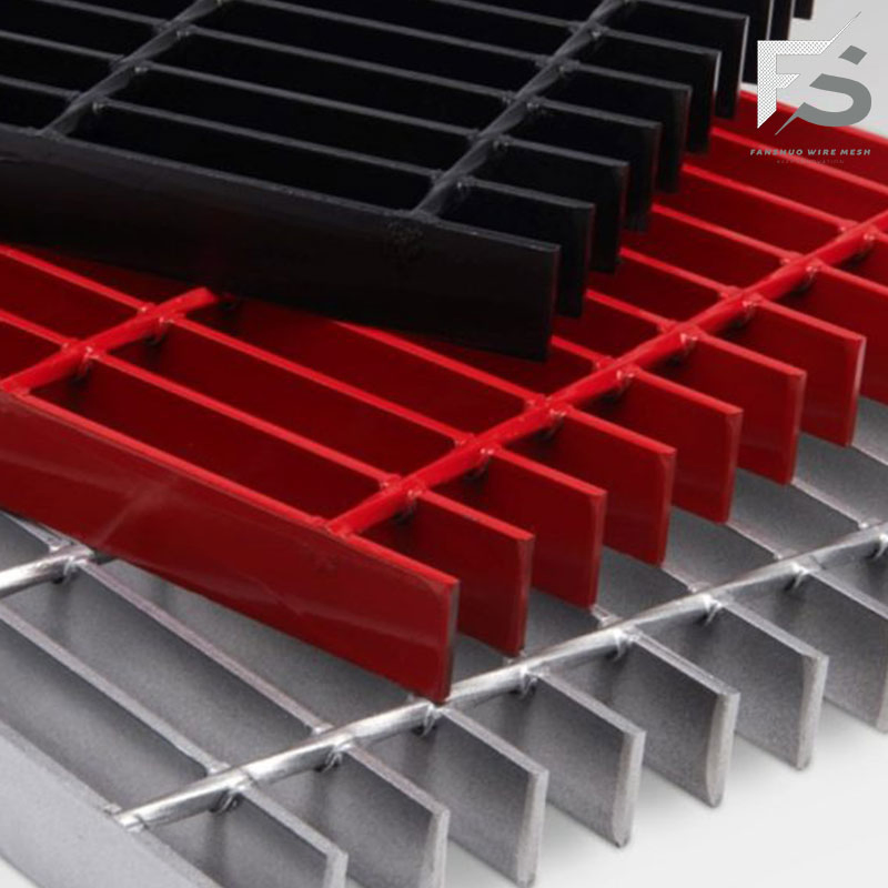 Manufacturer Sales Light Steel Structure Non Slip Serrated Bar Grating Floor Drain Cover Industrial Walkways Steel Bar Grating