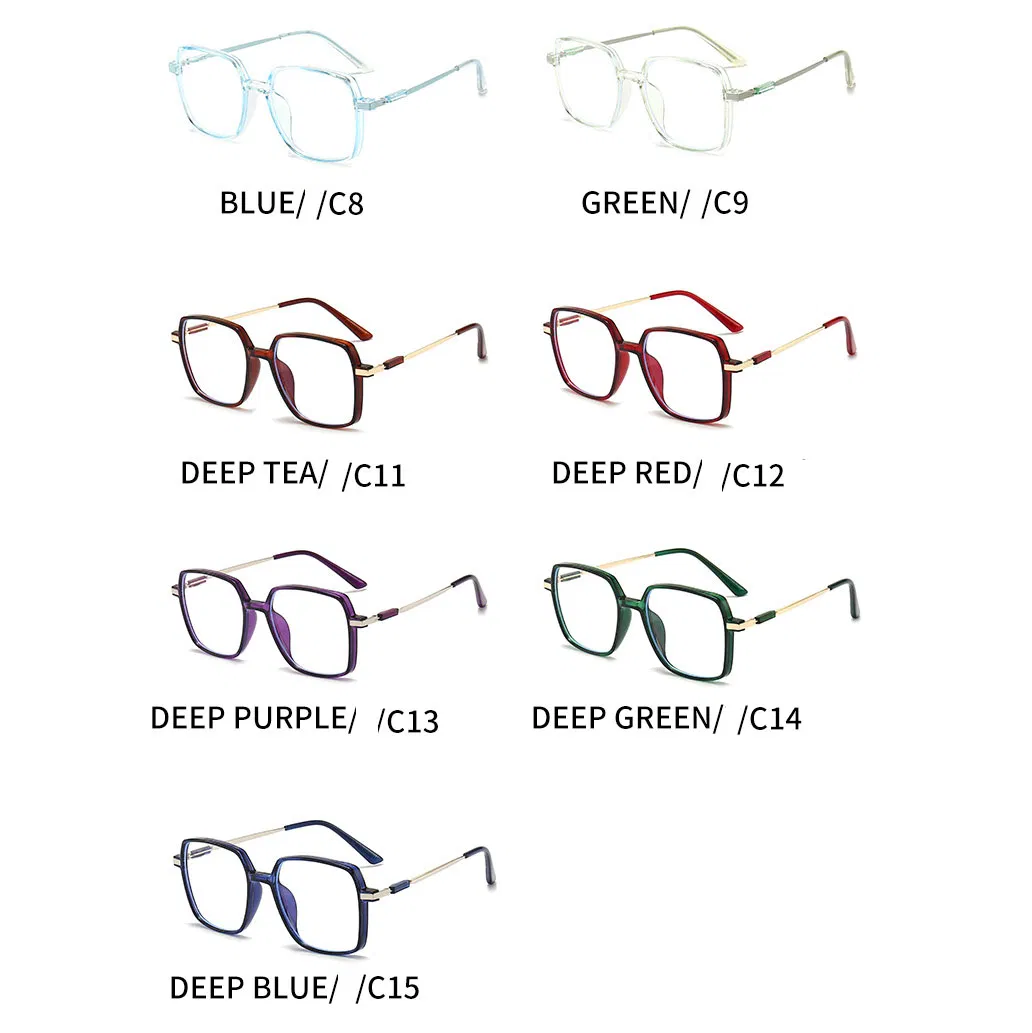 High-End New Trendy Elderly Flat Light Frame Computer Eyewear Anti Blue Light Eyeglasses Fashion Men Women Reading Glasses