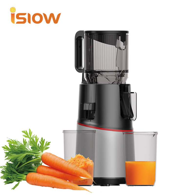 Sj-077 New 120mm Wide Feeding Mouth Slow Juicer Household Electric Fruit Extractor with Whole Fruit Squeeze Cold Press Juicer
