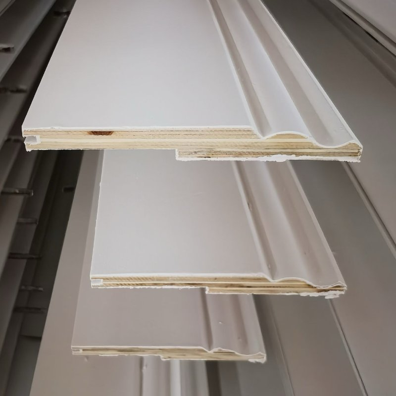 Interior Home Modern Baseboard Wood Decorative Construction Carved White Primed Moldings