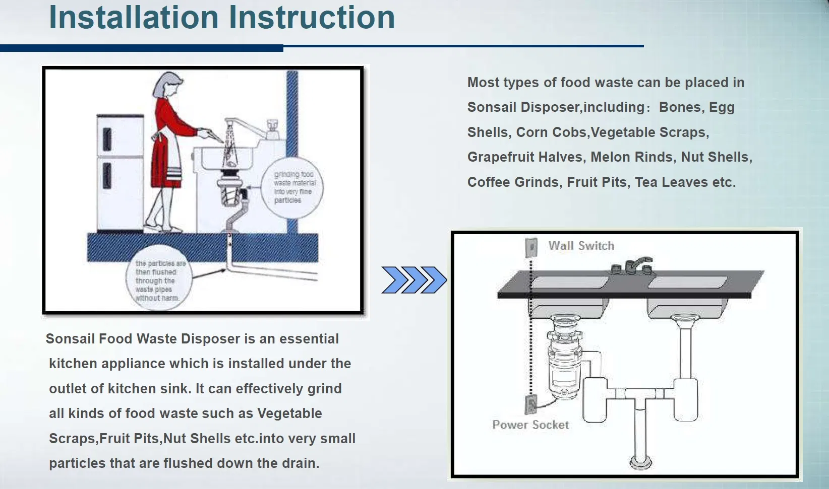Electrical Appliances Kitchen Food Waste Disposers Manufacturer