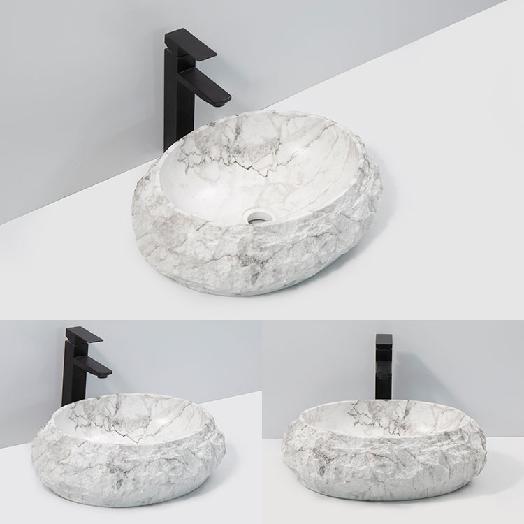 Раковина из искусственного камня для ванной комнаты