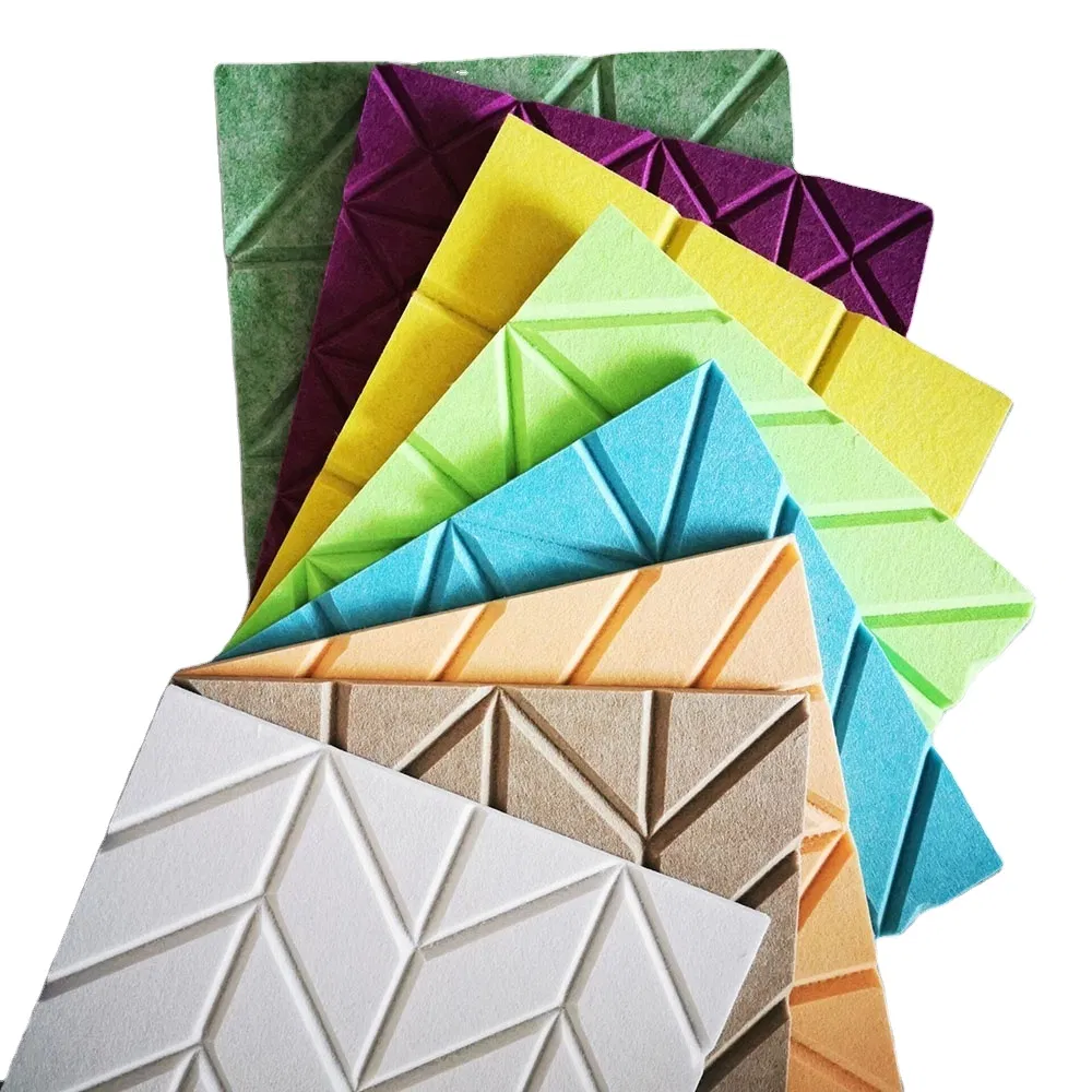 3D Model Design Self Adhesive Polyester Material Acosutic Panel