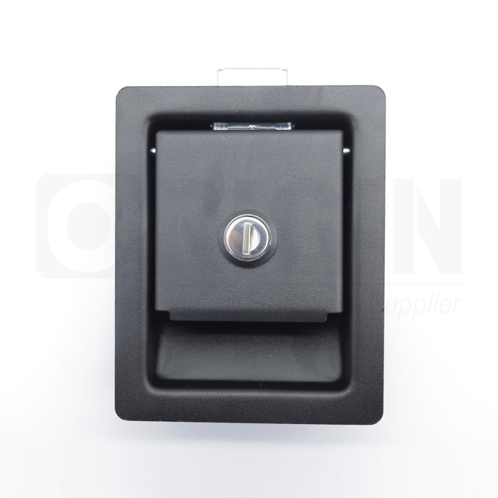 Steel Black Coated Metal Cabinet Single Point Paddle Lock for Pump Truck Body Toolbox