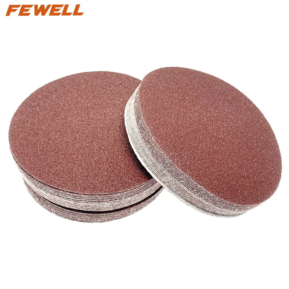 125mm 5in Red 60 Grit Sanding Disc Abrasive Sandpaper for Polishing and Grinding Stainless Steel Wood