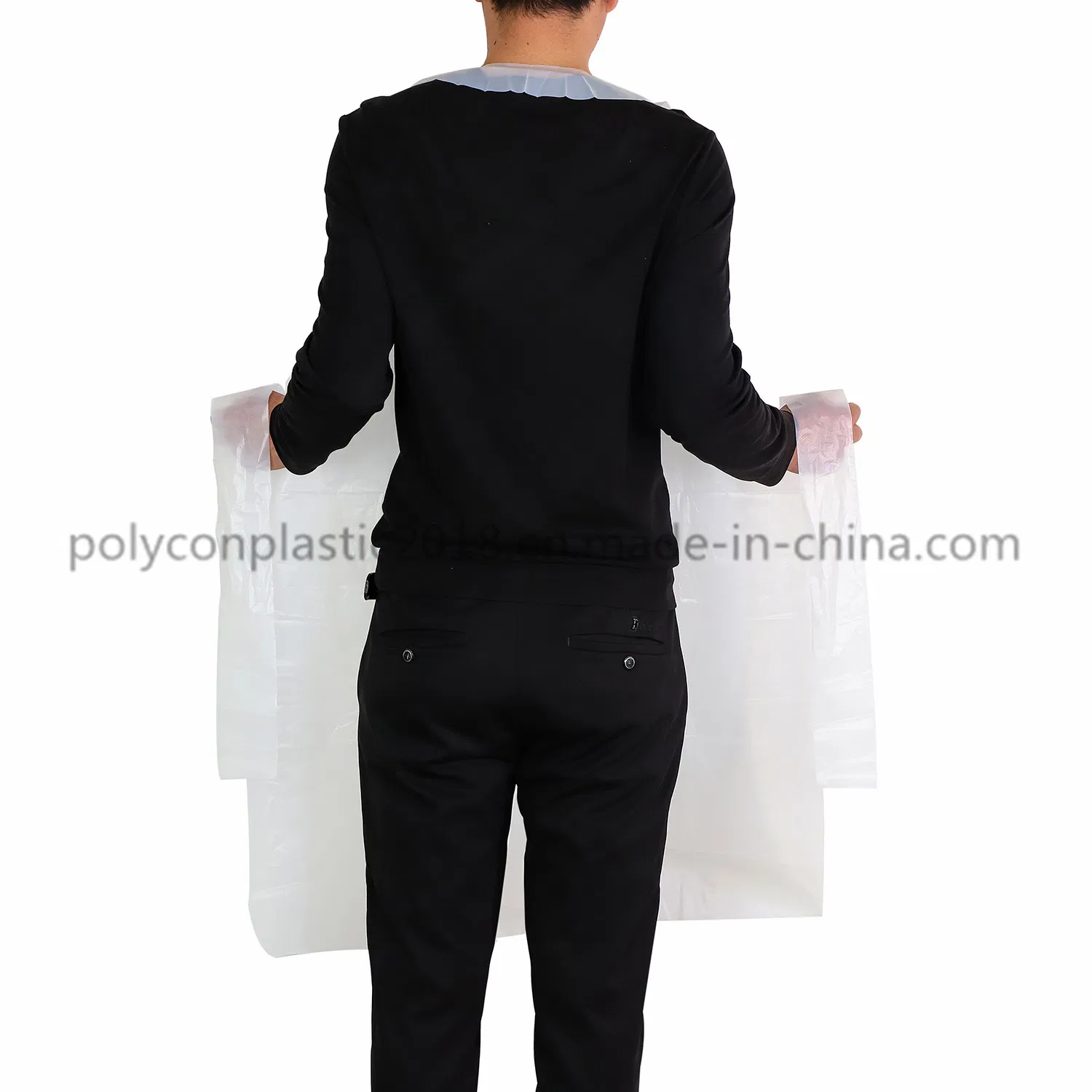 Cleaning Disposable Plastic PE Apron Waterproof Plastic Disposable PE Apron White Color