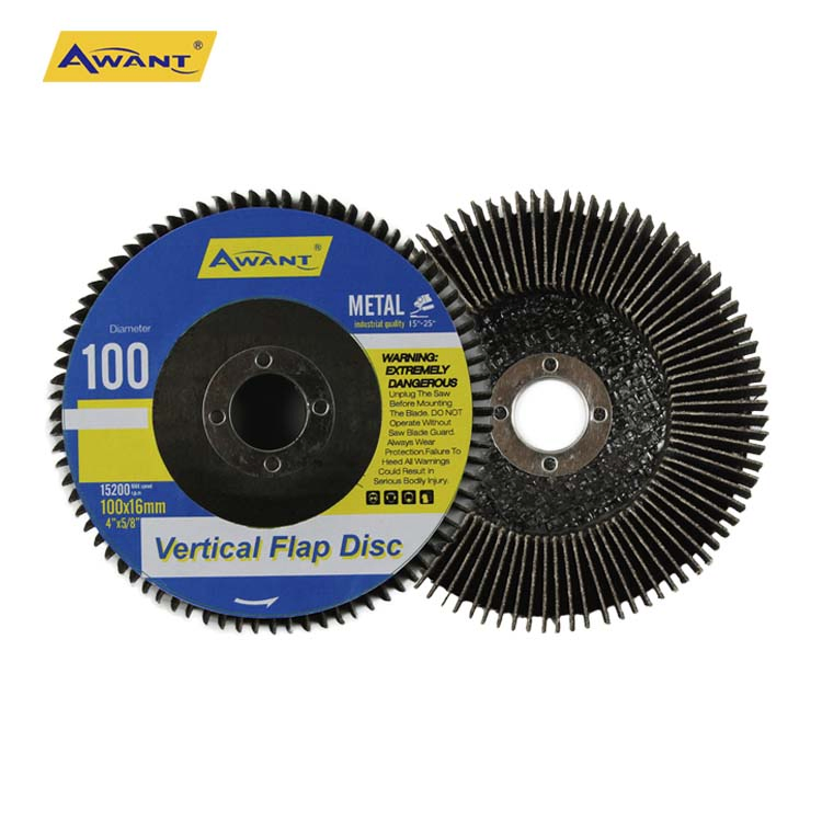 Vertical Favourite 100mm 4 Inch Grinder Flap Disc for Stainless Steel Metal