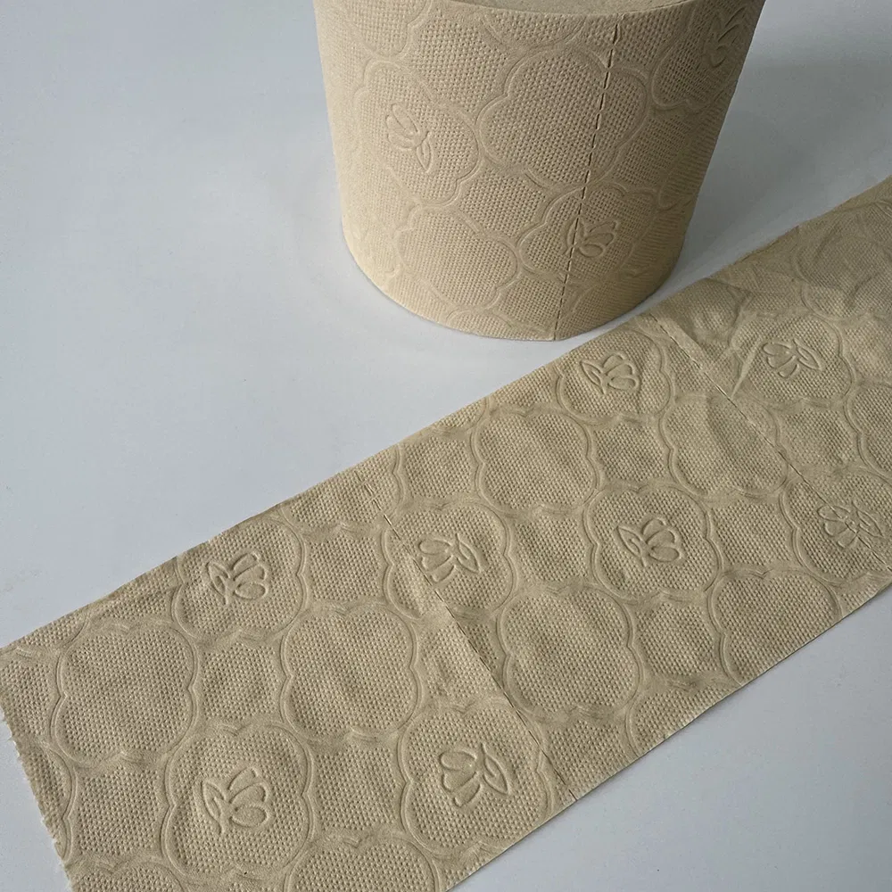 China 300/370 Sheets Per Carton Yes Customized Logo 10*10cm 3ply Toilet Tissue Paper