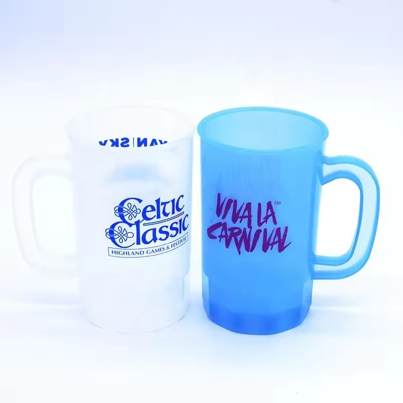 16 Oz Reusable Plastic PP Stadium Cups Customizable Bulk Stackable Drink Tumblers for Party Weddings Halloween