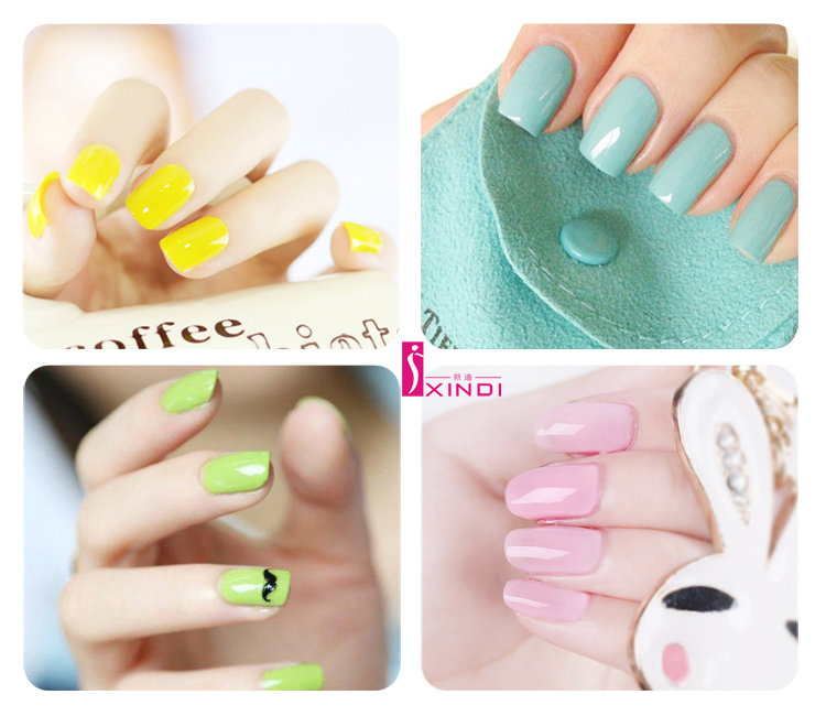 OEM Private Label Long Lasting Waterproof Nail Polish in Square Bottle